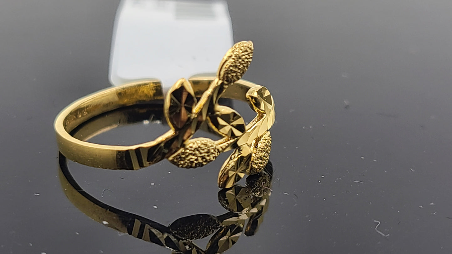 22k Solid Gold Ladies Simple Ring GR55