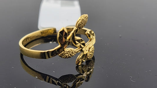 22k Solid Gold Ladies Simple Ring GR55