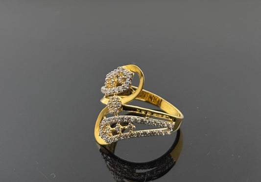 22k Solid Gold Ladies Simple Ring GR552