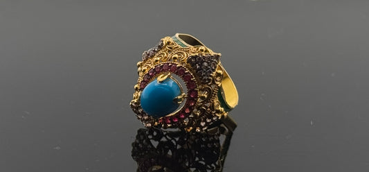 22k Solid Gold Ladies Simple Ring GR561