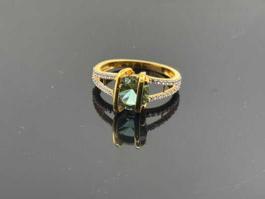 22k Solid Gold Ladies Simple Ring GR568