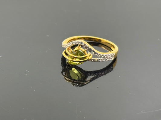 22k Solid Gold Ladies Simple Ring GR589