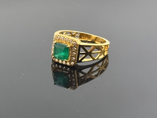 22k Solid Gold Ladies Simple Ring GR591