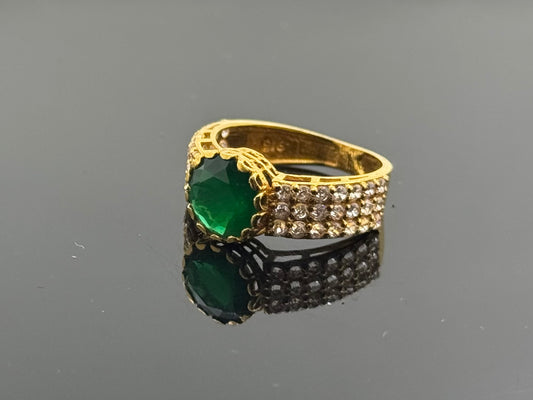 22k Solid Gold Ladies Simple Ring GR597