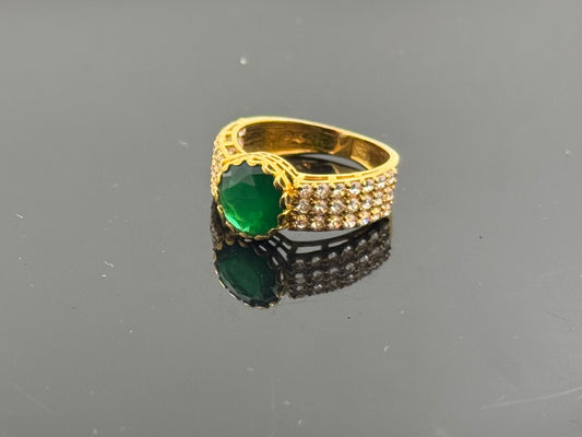 22k Solid Gold Ladies Simple Ring GR602