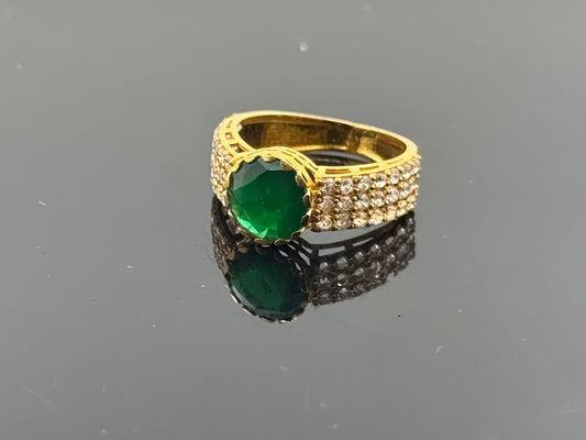 22k Solid Gold Ladies Simple Ring GR607