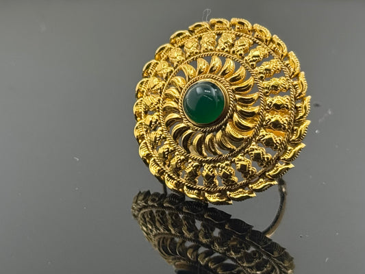 22k Solid Gold Ladies Simple Ring GR614