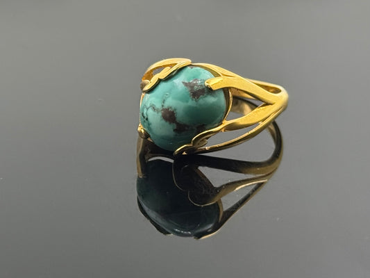 22k Solid Gold Ladies Simple Ring GR619