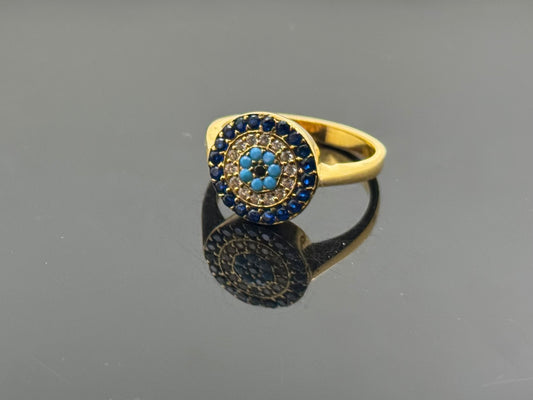 22k Solid Gold Ladies Simple Ring GR620