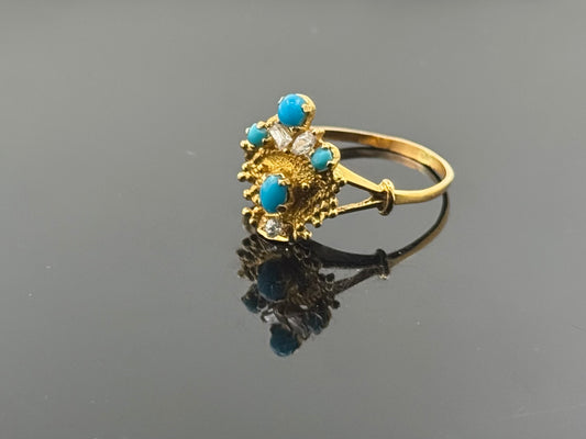 22k Solid Gold Ladies Simple Ring GR621
