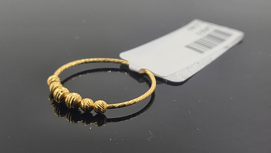 22k Solid Gold Ladies Simple Ring GR63