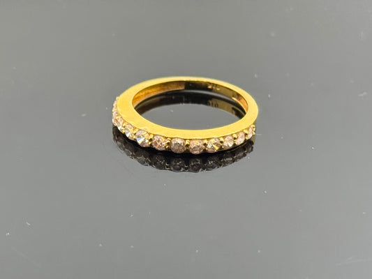 22k Solid Gold Ladies Simple Ring GR639