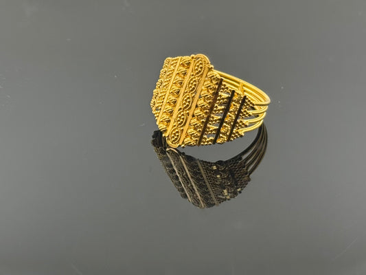 22k Solid Gold Ladies Simple Ring GR653