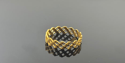 22k Solid Gold Ladies Simple Ring GR692