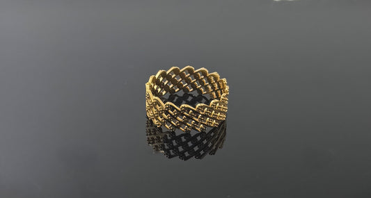 22k Solid Gold Ladies Simple Ring GR693