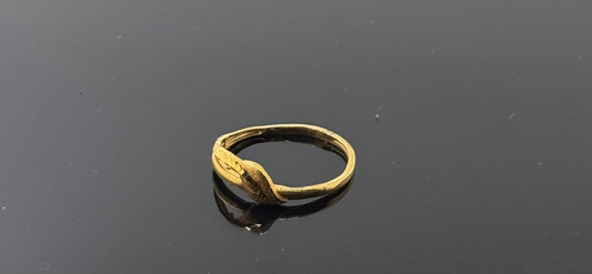 22k Solid Gold Ladies Simple Ring GR722