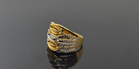 22k Solid Gold Ladies Simple Ring GR727