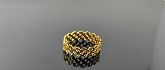22k Solid Gold Ladies Simple Ring GR736