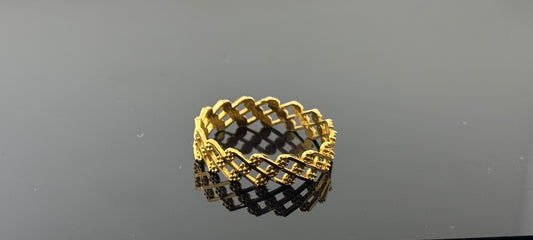 22k Solid Gold Ladies Simple Ring GR747