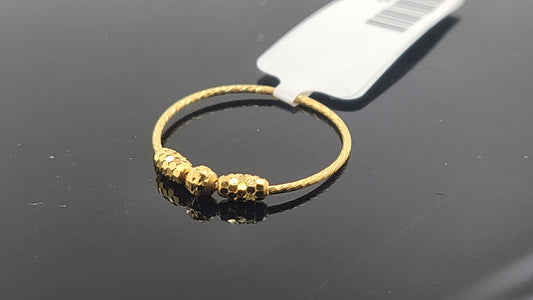 22k Solid Gold Ladies Simple Ring GR75