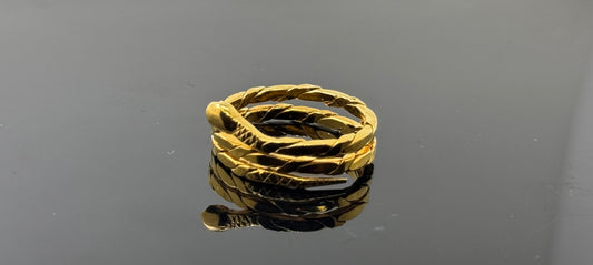 21k Solid Gold Ladies Simple Ring GR751