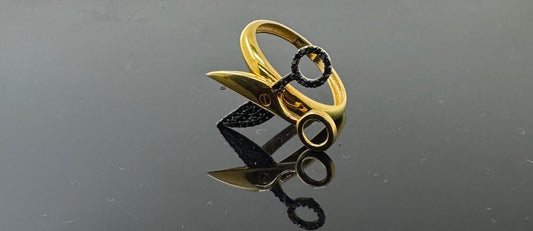 21k Solid Gold Ladies Simple Ring GR804
