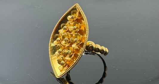 21k Solid Gold Ladies Simple Ring GR816