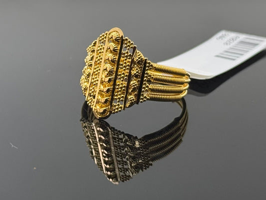 22k Solid Gold Ladies Simple Ring GR828