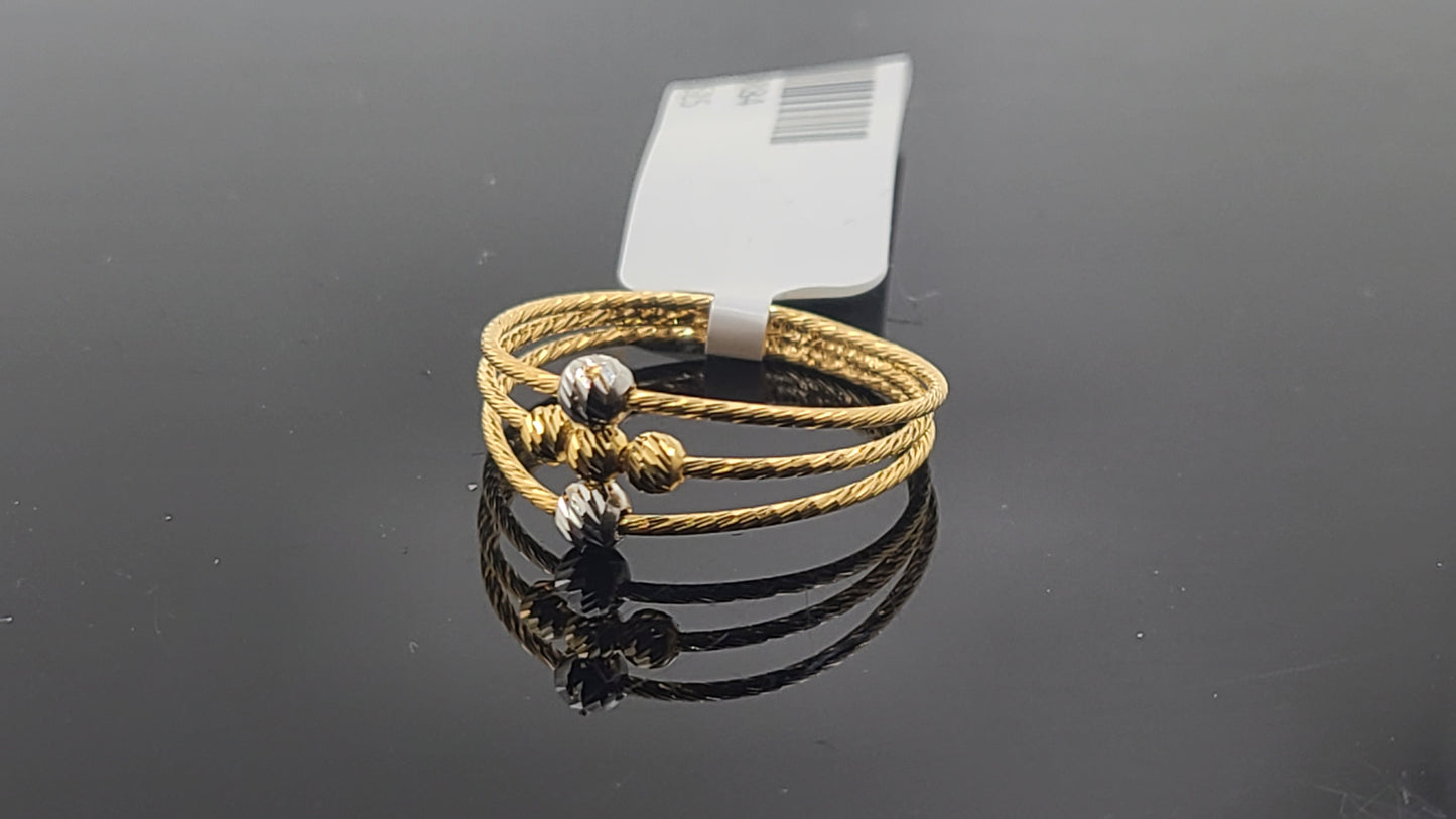 22k Solid Gold Ladies Simple Ring GR84