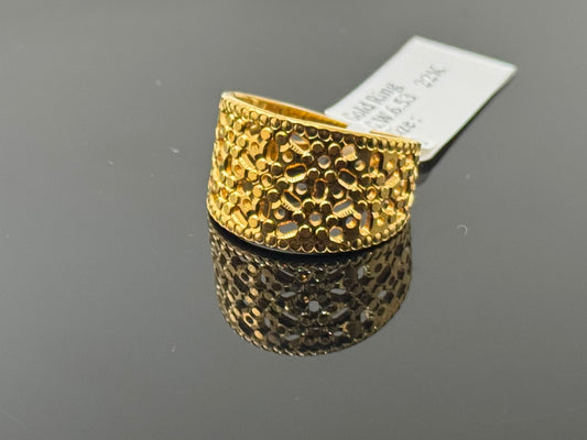 22k Solid Gold Ladies Simple Ring GR879