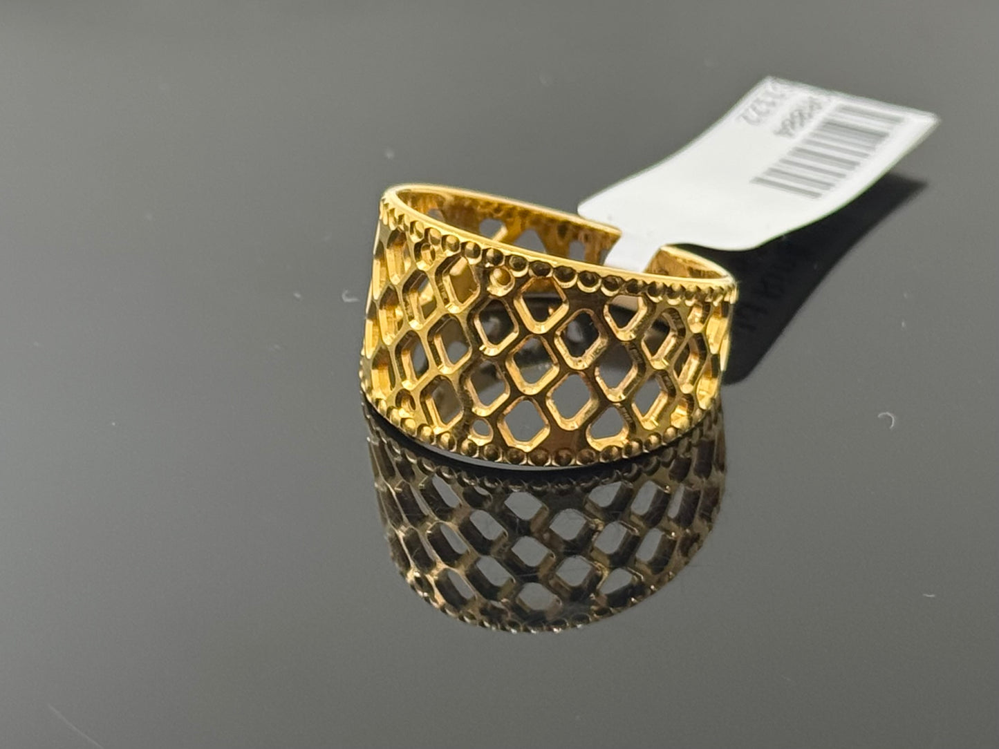 22k Solid Gold Ladies Simple Ring GR884