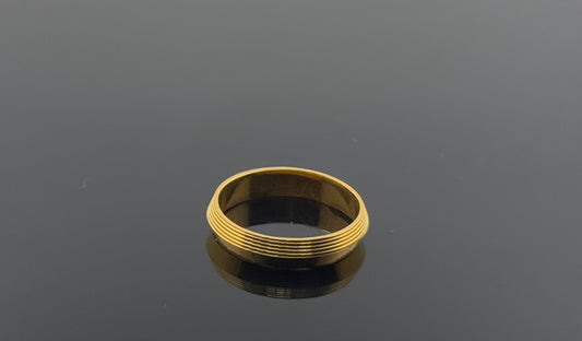 22k Solid Gold Ladies Simple Ring GR928