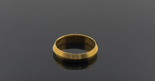 22k Solid Gold Ladies Simple Ring GR929