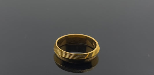 22k Solid Gold Ladies Simple Ring GR931