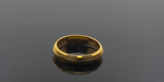 22k Solid Gold Ladies Simple Ring GR934
