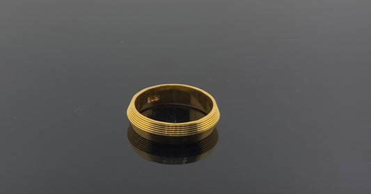 22k Solid Gold Ladies Simple Ring GR939