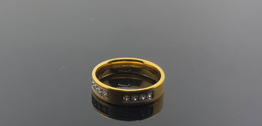 22k Solid Gold Ladies Simple Ring GR943
