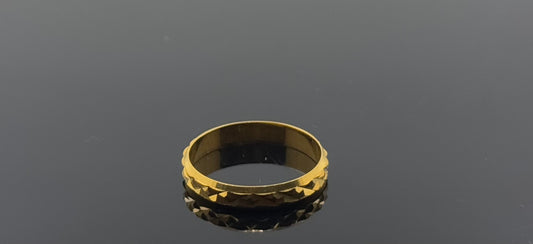 22k Solid Gold Ladies Simple Ring GR944