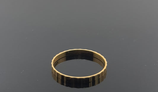 22k Solid Gold Ladies Simple Ring GR954