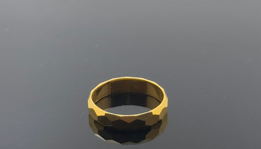 22k Solid Gold Ladies Simple Ring GR956