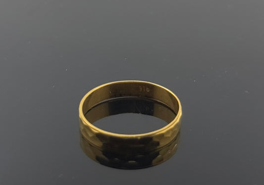 22k Solid Gold Ladies Simple Ring GR959
