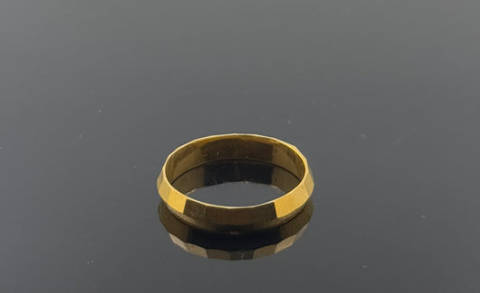 22k Solid Gold Ladies Simple Ring GR960