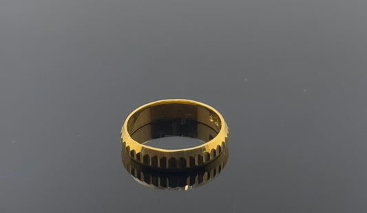 22k Solid Gold Ladies Simple Ring GR962