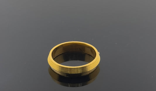 22k Solid Gold Ladies Simple Ring GR964