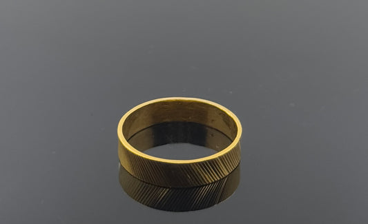 22k Solid Gold Ladies Simple Ring GR967