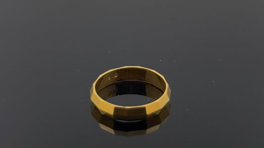 22k Solid Gold Ladies Simple Ring GR969
