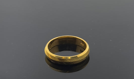 22k Solid Gold Ladies Simple Ring GR971