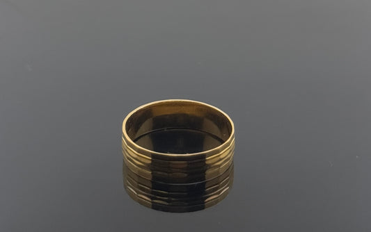 22k Solid Gold Ladies Simple Ring GR973