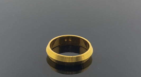 22k Solid Gold Ladies Simple Ring GR963
