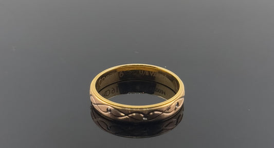 22k Solid Gold Ladies Simple Ring GR976